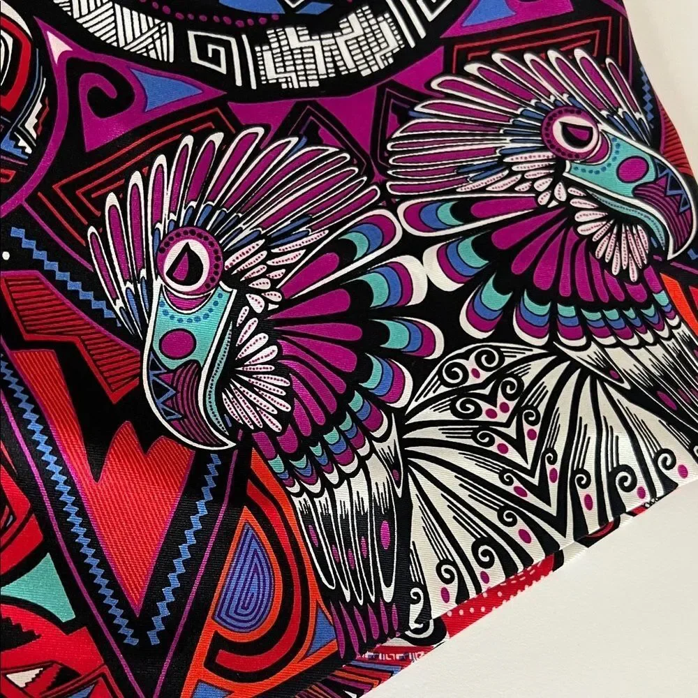 PINEDA COVALI. Vibrant Multicolor silk Scarf